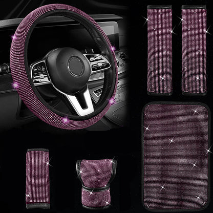couvre volant cerise diamant complete
