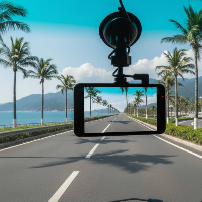 dash cam pour voiture Super Night vision installée