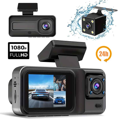 dash cam voiture 3 canaux DVR