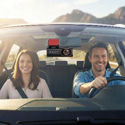 dash cam voiture Double objectif 4K avec conducteur et passagère