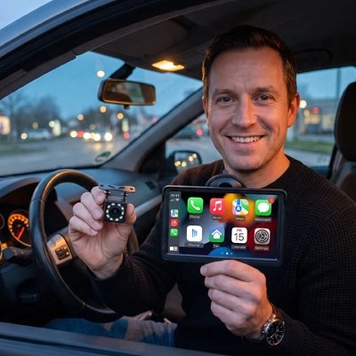 Ecran carplay  Sans Fil GPS avec camera