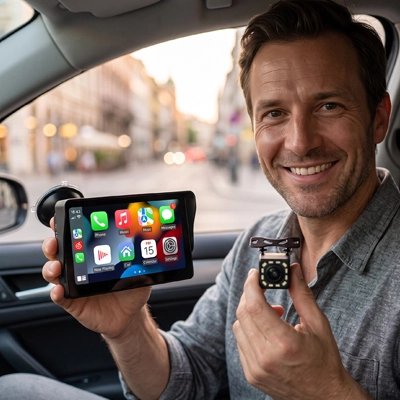 Ecran carplay Lecteur vidéo avec camera