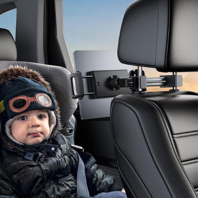 Enfant regarde appareil sur Support tablette voiture Réglable