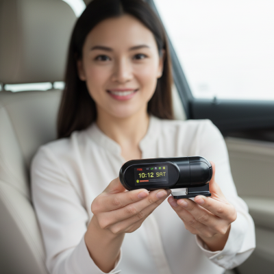 Femme présente cameras embarquées voitures Vision Nocturne GPS