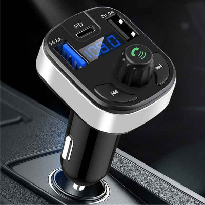 fm transmetteur bluetooth Mains libres  F17
