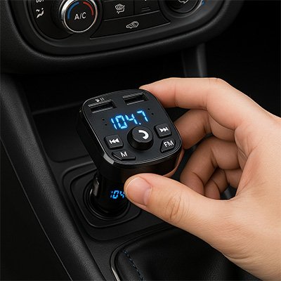 Installation Allume cigare bluetooth Double ports 