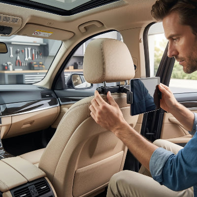 Installation support tablette pour voiture Appui-tête réglable
