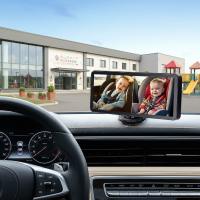 Moniteur de camera pour voiture Double canal bébé
