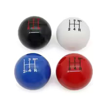 pommeau de vitesse retro couleur avec ses quatre couleurs