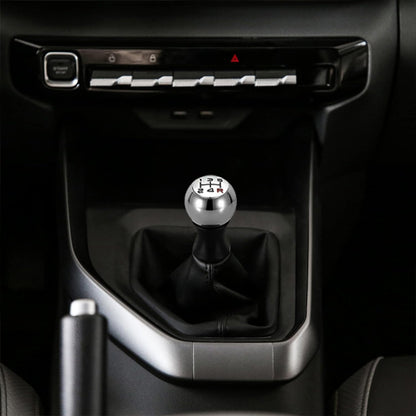 pommeau de vitesse classique sport type R rouge installe console centrale voiture sport