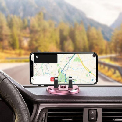Portable installé sur support de téléphone pour voiture
