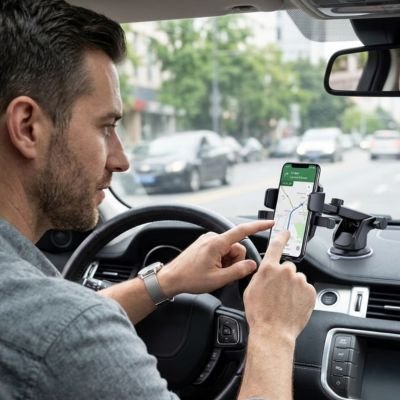 Portable sur Support téléphone voiture Universel Flexible et conducteur