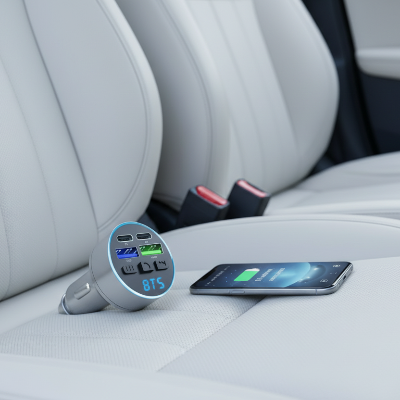 Présentation Allume cigare bluetooth Transmetteur 87.5