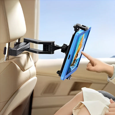 Présentation flexibilité de support pour tablette voiture Floding