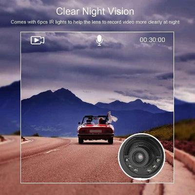 Présentation image nette de nuit de Dashcam voiture HD G30 vision nocturne