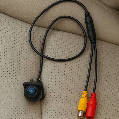 Présentation mini Caméra voiture Sécurité Recul HD avec ses câbles