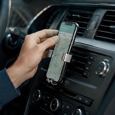 Présentation portable sur Support téléphone voiture Clip ventilation