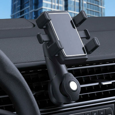Support téléphone voiture 6 Encrages dans une voiture stationnée devant un building 