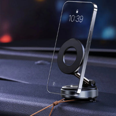 Support de téléphone voiture Magnetic vacuum sur tableau de bord avec appareil