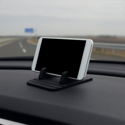 Support de téléphone voiture Silicone  avec portable en position horizontale