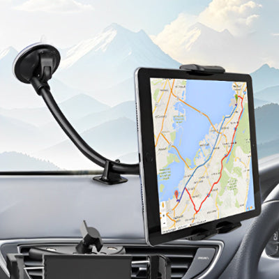 support pour tablette voiture Pare brise installé