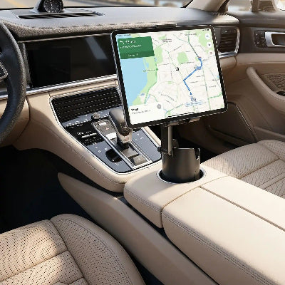support tablette pour voiture Porte-gobelet  présentation avec grand appareil