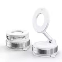 support telephone voiture magnetique couleur blanc