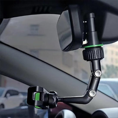 Support téléphone voiture orientable sur rétroviseur 