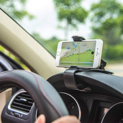 Support téléphone voiture universel reglable sur tableau de bord en face du conducteur