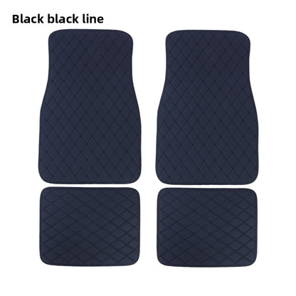 tapis de sol voiture noir 4 pieces set