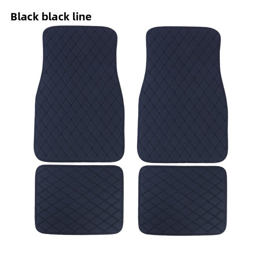 tapis de sol voiture noir 4 pieces set