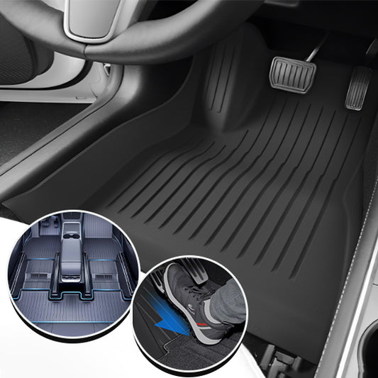 tapis pour voiture enveloppant avec 2 images 1 le set-complet lautre un tapis de sol pour voiture ordinaire