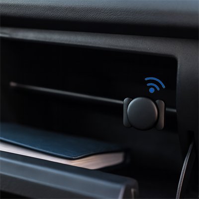 Traceur gps voiture Pisteur avec étui dans le coffre à gants