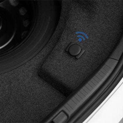 Traceur gps voiture Pisteur avec étui noir dans le coffre