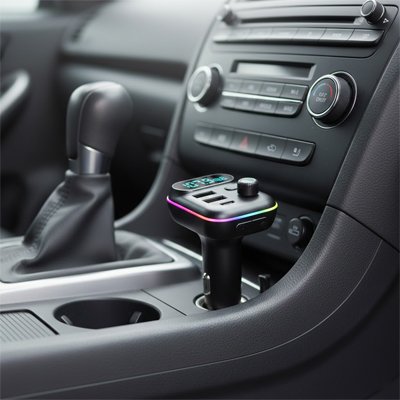 Transmetteur fm bluetooth MP3 allume cigare à installer